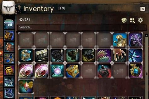 Expac purchases new shared inventory slot, new character slot.